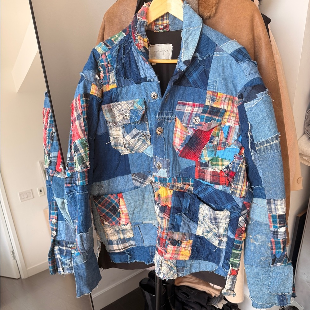 Greg Lauren Stitchwork Denim Jacket